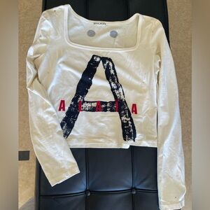 Vintage Alaia White Long Sleeve Top